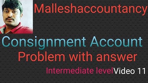 Consignment Account preparation ~Bcom and intermediate ~accountancy 10th problem //