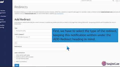 How to Redirect an Addon Domain with tasjeel