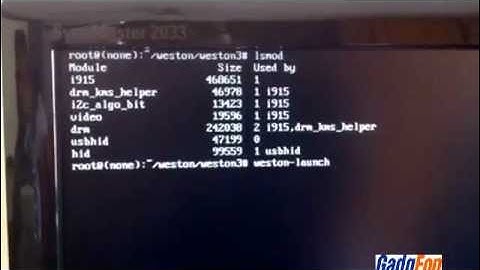 Demonstration of Wayland and Weston reference compositor in action