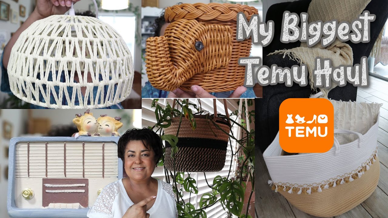 Plastic Rattan Woven Storage Basket Kitchen Wall Hanging - Temu