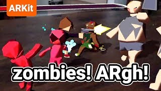 zombies! ARgh! Gameplay - Zombie shoot'em up iOS game (ARKit) screenshot 4