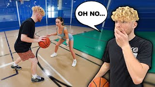 If My EX Girlfriend Scores On Me, We Get Back Together... 1v1 Basketball!