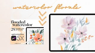 Procreate Watercolor Tutorial: Floral Bouquet screenshot 3