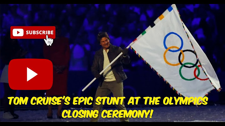 Tom Cruise's Epic Stunt at the Olympics Closing Ceremony!