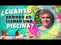 ¿Cuánto demoro en llenar una piscina?