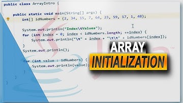 Java Tutorial 21 - Initializing an Array in Java