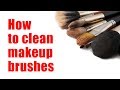 How to clean makeup brushes