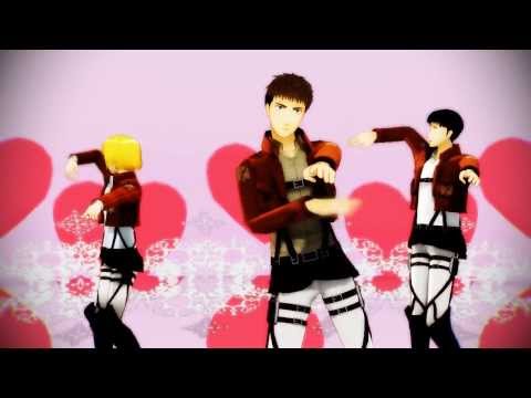 【進撃のMMD】104期リーダー3人でハリバリ