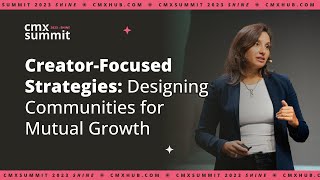 Creator Focused Strategies: Designing Communities for Mutual Growth | Monica Silvestre by CMX 392 views 6 months ago 24 minutes