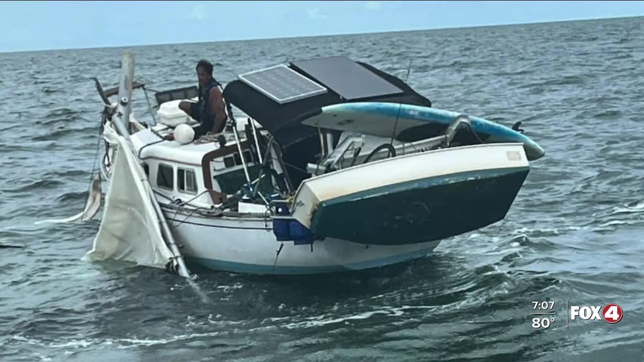 U.S. Coast Guard rescues man off the coast of Marco Island - YouTube