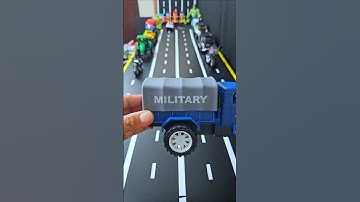 Epic Military Truck and Ultimate Police Car with Light and Siren