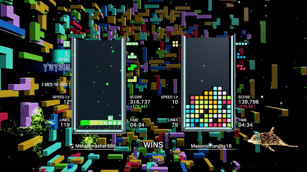 Tetris Effect Connected (PC) Online Score Attack 2 YouTube