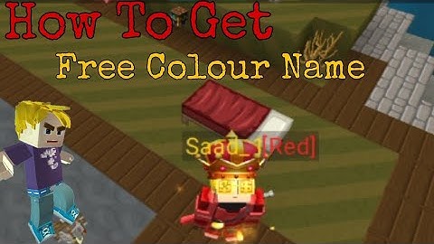 How to Get Free Colour Name In Bedwars | Blockman go