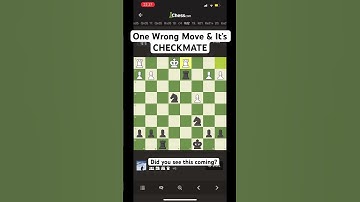 One WRONG Move & It’s Checkmate #shorts #chess #checkmate