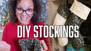 Diy Christmas Stocking How To Sew A Fully Lined Stocking So Easy