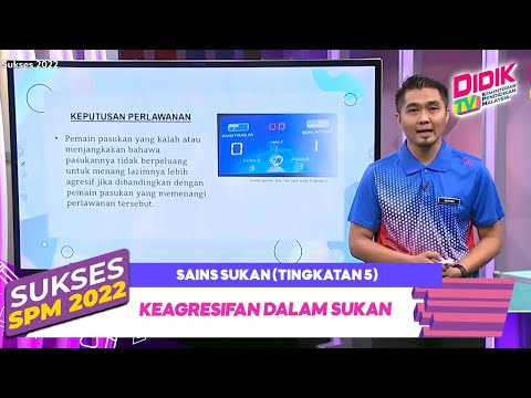 Sukses SPM (2022) - Sains Sukan (Tingkatan 5): Keagresifan Dalam Sukan