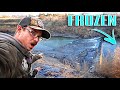 Fishing The DESTROYED SPILLWAY... But Now There Is ICE!!! (My New FAVORITE Fish)