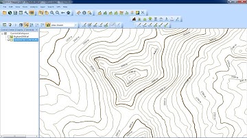 Generate contour lines from raster DEM terrain grid in Global Mapper