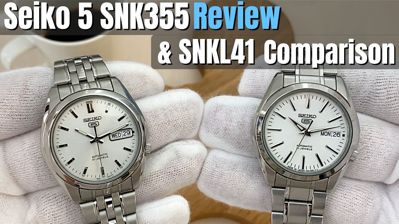 Seiko 5 SNK355 REVIEW | Best dressy Seiko 5? Seiko SNKL41 Comparison