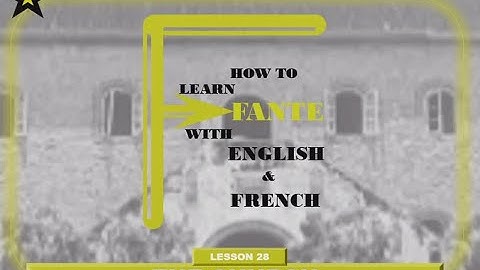 Lesson 28 - Church _ How to learn Fante with English and French.