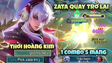 Zata Quay Về Thời Hoàng Kim " 1 Combo 5 Mạng " Bay 5 Stack Không Cần Tích Nội Tại Sắp Auto Cấm NTM