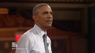 Obama: 2016 campaigns are an 'arms race of insults and controversy'