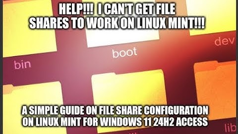 Eenvoudige installatie van Linux Mint naar Windows 11 voor het delen van bestanden