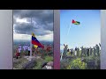 Venezuelans replace guyanas flag in an act of defiance on the day of the referendum vote