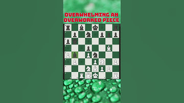 Overwhelming an Overworked Piece #shorts #chess