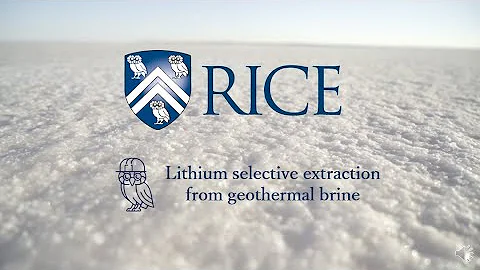 Lithium extraction from geothermal brine using selective electrodialysis - Rice University Team