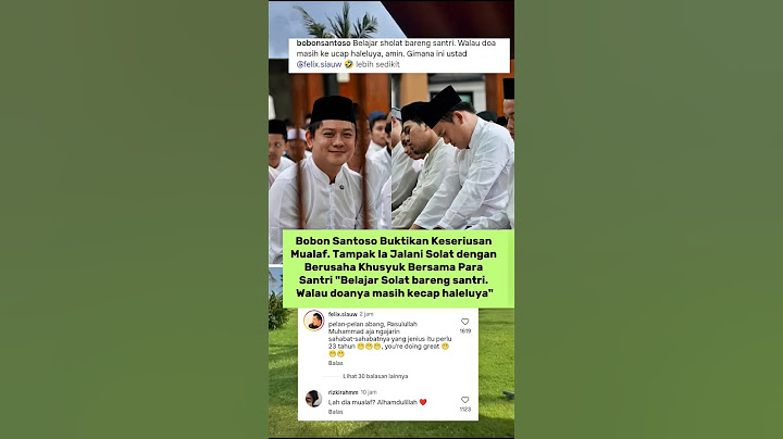 Buktikan Keseriusan Mualaf. Bobon Santoso Solat Bareng Bersama Santri