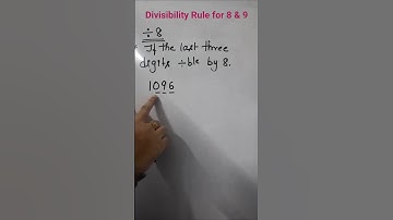 Math Tricks: Divisibility Rule of 8 and 9 Explained