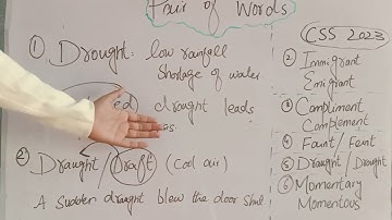 CSS Solved 2023 precise and composition | Draught and Drought #css2023 #csspreciandcompositionpaper
