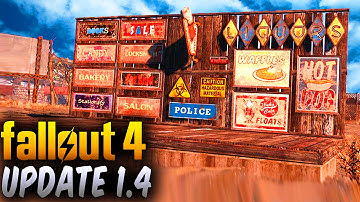 Fallout 4 Update 1.4 New Features,Items,Fixes & More Patch Notes! (Fallout 4 New 1.4 Update Beta)