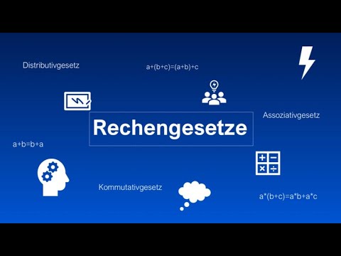 Rechengesetze-Kommutativgesetz, Assoziativgesetz, Distributivgesetz