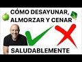 Descubre cómo Desayunar, Almorzar Y Comer (Cenar) SALUDABLEMENTE | Dr. Carlos Jaramillo