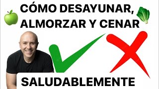 Descubre cómo Desayunar, Almorzar Y Comer (Cenar) SALUDABLEMENTE | Dr. Carlos Jaramillo