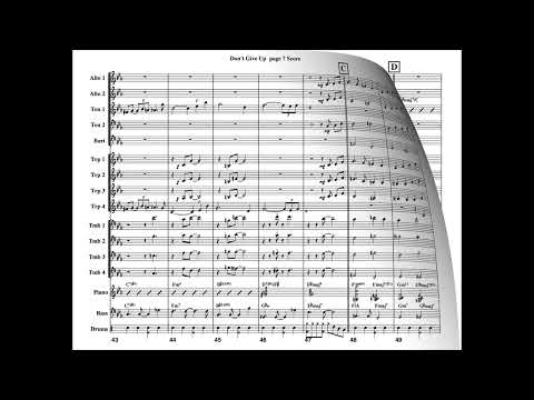 Don T Give Up Tenor Sax Feature Score In Concert Pitch Jorge Brauet Soloist