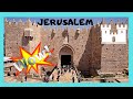 JERUSALEM: The WALLS of the OLD CITY, from the ARMENIAN to JEWISH QUARTER