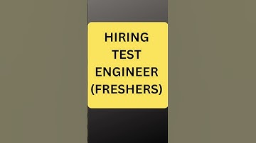Hiring QA Freshers| shorts| Testing Jobs