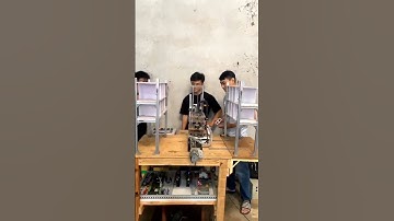 Mô hình lưu kho tự động - Có điều khiển HMI