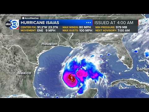 Hurricane Isaias forms in the Gulf