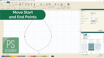 Move the Start and End Points in Pro-Stitcher Designer