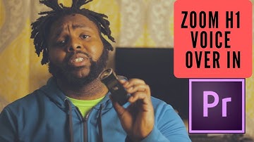 Voice Over in Adobe Premiere using Zoom H1