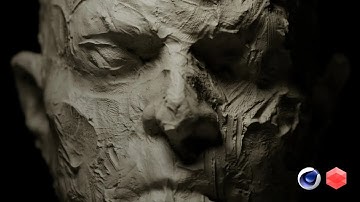 C4D Clay Face Render in 15 Minutes Using Studio and Redshift | Greyscalegorilla