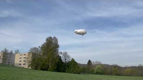 MPC-based Formation Control Test with a Single Airship