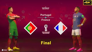 FIFA 23 | PORTUGAL vs. FRANCE | RONALDO vs. MBAPPE | FIFA WORLD CUP FINAL | [4K]