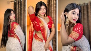 Ankhi saha ✨🌸 GRWM FOR নবমী outing 🌸✨