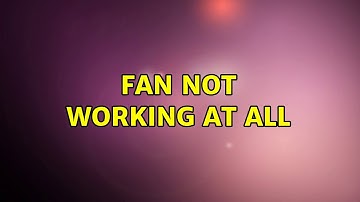 Ubuntu: Fan not working at all (3 Solutions!!)