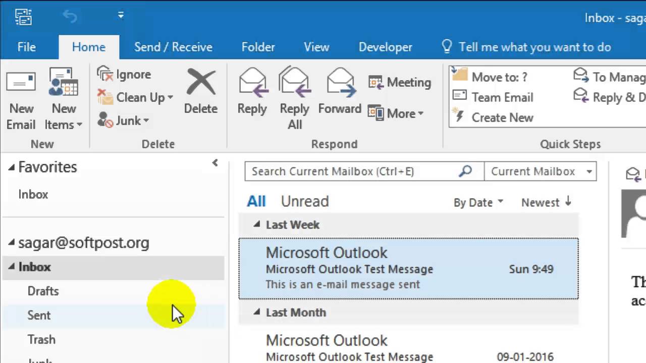 How To Get New Mails In Outlook YouTube